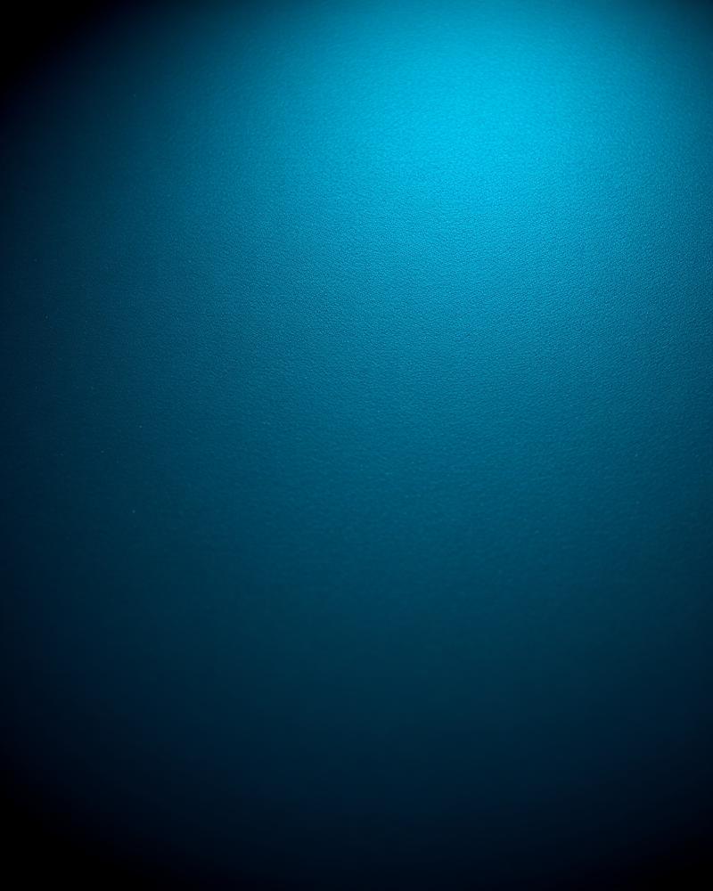 Macro d'une façade laquée mate bleu pétrole